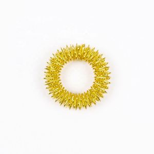 Custom <b>Gold</b> Silver Acupressure Massage Therapy Manual Roller <b>Toe</b> Relax Finger Massager <b>Ring</b> - Product Image 6