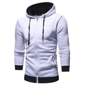 เสื้อแจ็คเก็ตฮู้ดซิปเต็มตัวแบบตัดต่อสีสำหรับผู้ชาย OEM/ODM |   ผ้าฟลีซ |   หลายสี |   ขายส่งจำนวนมาก - Product Image 1