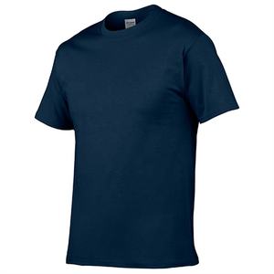 T-shirt imprimé en coton 100% pour hommes, t-shirt personnalisé, t-shirt uni classique à col rond et bouffant, t-shirt en coton biologique - Product Image 3