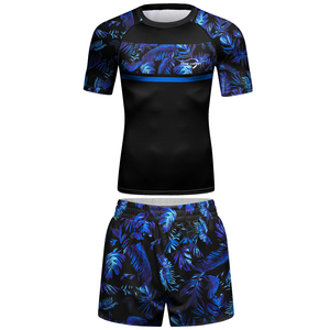 Ensemble Rash Guard Personnalisé en Usine, T-shirt de Compression, Survêtement de Sport et Fitness à Séchage Rapide pour Hommes - Product Image 5