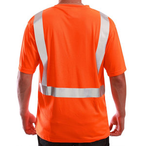 Perfectionists Hi <b>Vis</b> Polyester Anti-Wrinkle CE Certified <b>T</b>-<b>shirt</b> Custom Design Reflective Safety Needle Detection Construction - Product Image 3