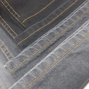Tissu sergé en denim rigide teint, écologique, pour garçons et filles, hommes et femmes, poids moyen, respirant, automne/hiver, 9,6 OZ +/-5% - Product Image 3