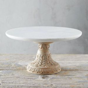 Luxury <b>Marble</b> Wood <b>Cake</b> <b>Stand</b> Carved Pedestal Dessert Display Holder Wholesale Wedding Birthday Party <b>Cake</b> Platter <b>Cake</b> <b>Stand</b> - Product Image 1