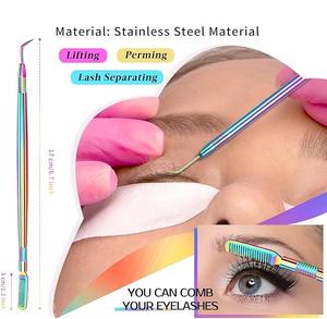 Outil de lifting des cils, bâtonnet de lifting des sourcils, séparateur de cils pour extensions, en acier inoxydable pour le lifting des sourcils - Product Image 2