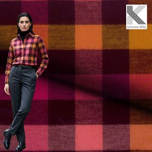 Camisa de Franela para Mujer, 100% Algodón, 145GSM, a Cuadros, Sarga 2/2, Manga Larga, OEM, ODM - Product Image 3