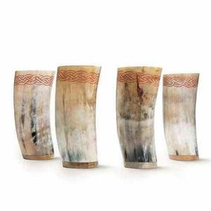 Handmade Real Buffalo Horn Drinking Horn Cup Medieval-Style Viking Glass for Wine and Beer - Product Image 1