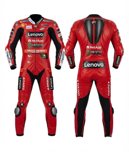 Unisex Rucati Elite MotoCP Racing Suit Jumpsuit/Traje Premium Leather Cowhide/Kangaroo CE <b>Protector</b> All Seasons for Adults - Product Image 1
