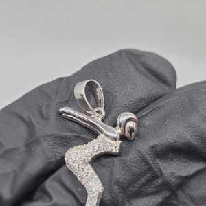 <b>Ice</b> <b>Skating</b> Girl Cartoon Moissanite Pendant For Unisex 925 Sterling Silver Unique Hip Hop Style Fine Jewelry Pendants & Charms - Product Image 1