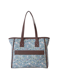 Sac fourre-tout en polyester imprimé résistant à l'eau avec fermeture éclair pour le shopping et les voyages - Product Image 4