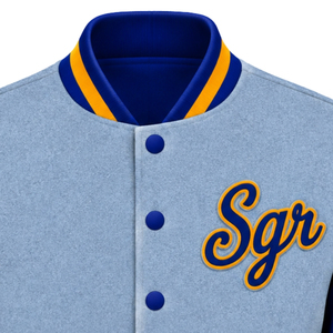 Chaqueta Bomber para Mujer Sigma Gamma Rho, Chaqueta Universitaria Personalizada con Logotipo de Letras Griegas Bordadas, Ropa Casual de Calle - Product Image 3