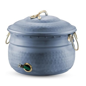 Nouveau support de rangement pour tuyau d'arrosage de jardin en fer de haute qualité avec finition patine rustique, pour extérieur, taille et couleur personnalisables - Product Image 3