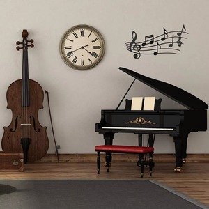 Décoration Murale Moderne en Métal Notes de Musique, Acier Inoxydable, Faite à la Main, Découpe Laser, Design Abstrait, Suspendue, Personnalisable pour la Décoration Intérieure - Product Image 6