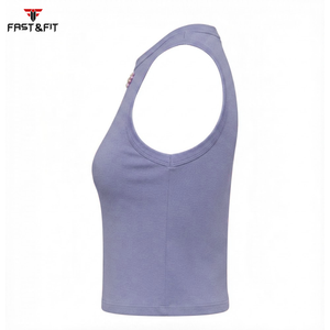 Camisetas Deportivas de Compresión para Mujer, Tejidas en 100% Algodón, para Verano, Running, Gimnasio, Fitness, Yoga - Product Image 3