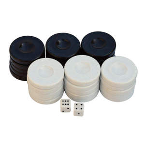 Juego de Damas Hecho a Mano con Fichas de Resina de 25, 32, 28, 44, 50 y 51 mm, Marcadores de Backgammon con Diseño Marmoleado, Juego de Ajedrez - Product Image 4