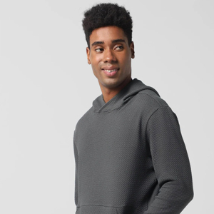 Sweat à capuche pour homme en coton épais de qualité supérieure, personnalisable, en molleton de luxe, motif uni, écologique, vente en gros - Product Image 4