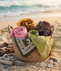 Wholesale <b>Square</b> Floral 100% Cotton Bandana Handmade <b>Scarves</b> Boho Assorted Indian Print Head Wrap Summer Fashion Durable - Product Image 1