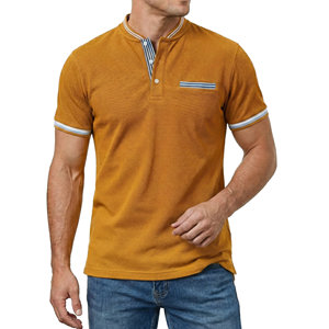 Camisas Polo Personalizadas OEM para Hombre, Cuello Alto, Algodón Suave de Alta Calidad, Corte Ajustado, Precio al por Mayor, Camisas Polo para Negocios - Product Image 1