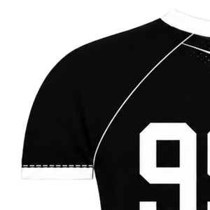 Camiseta Deportiva de Compresión Personalizada en Blanco y Negro, Manga Corta, Cuello Redondo, Diseño de Ondas, para Entrenamiento Deportivo - Product Image 3