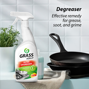GRASS Azelit 600ml Professional Kitchen Degreaser | Heavy-Duty Alkaline Foam <b>Cleaner</b> for Ovens, Grills & Stoves | Lemon Scent - Product Image 4