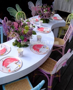Chaises pour enfants en rotin faites à la main en gros, avec couleurs et dimensions personnalisées, pour événements pour enfants et mobilier de crèche - Product Image 2