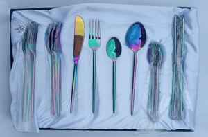 High Quality Stainless Steel 24 Pcs Cutlery Set Tableware <b>Flatware</b> Set Dinnerware Gold Cutlery Wedding Events Parties Spoon Fork - Product Image 3