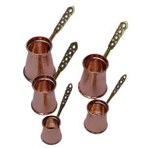 Cafetera Turca Estilo Otomano, Cezve de Cobre Hecha a Mano, Tetera Pequeña Tradicional para Café Árabe - Product Image 4