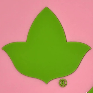 Grande étiquette de bagage en PVC rose et vert avec motif feuille de lierre, porte-carte d'identité et d'adresse, accessoire de voyage pour valise - Product Image 4