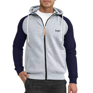Sweat à capuche pour homme de haute qualité avec fermeture éclair, poches kangourou, manches longues, design et logo personnalisés, impression numérique - Product Image 1