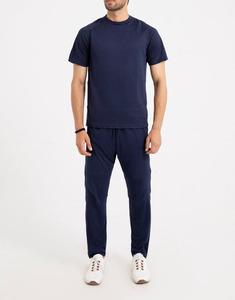 Prix de gros T-shirt homme sur mesure à manches longues, coupe vintage oversize ajustée, col rond, 100% coton, couleur unie - Product Image 2