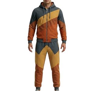 Green Two Piece Tracksuit Full Zip Cotton Jogging Suit Hooded <b>Sweatpants</b> <b>Set</b> Breathable Casual Sports Windproof Tracksuits <b>Set</b> - Product Image 4