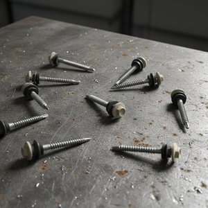 Industrial Grade Class 4.8 6.8 Zinc/<b>Galvanized</b> Carbon Steel Wood Fasteners Supplier BIS Certified Hex Washer Head Coarse <b>Screws</b> - Product Image 1