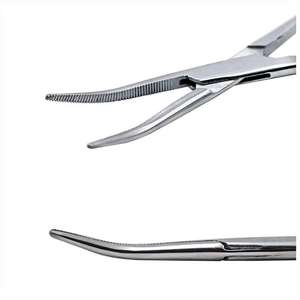 Ensemble d'instruments de forceps hémostatiques courbés en acier inoxydable manuels pour la chirurgie générale ORL, serrage précis des vaisseaux, contrôle des saignements - Product Image 5