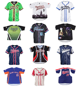 Camiseta de Béisbol de Secado Rápido 100% Poliéster con Letras - Product Image 5