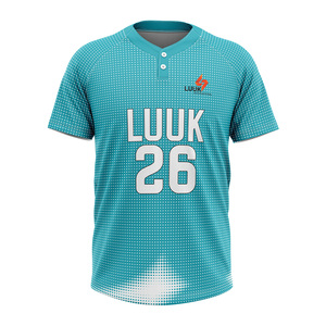 เสื้อเบสบอลซอฟต์บอลแบบสั่งทำพิเศษสำหรับผู้ชาย แบบ 2 กระดุม ผ้าโพลีเอสเตอร์พรีเมียม ชุดยูนิฟอร์มทีม ขายส่งจำนวนมาก - Product Image 5