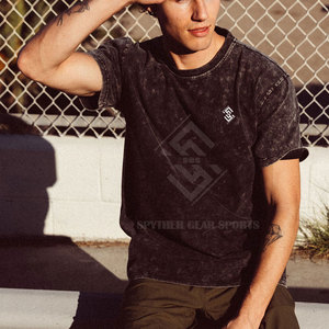 T-shirts en coton et polyester de qualité supérieure, écologiques, à séchage rapide, respirants, lavés à l'acide, légers, pour hommes, vente en gros - Product Image 6