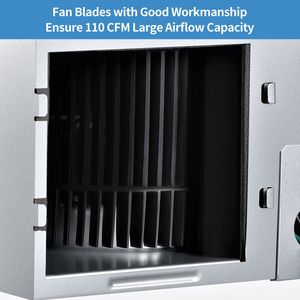 Ventilatore di Scarico per Bagno Molto Silenzioso 110 CFM con Grande Capacità di Flusso d'Aria, Risparmio Energetico, Montaggio a Soffitto, Struttura in Metallo - Product Image 4