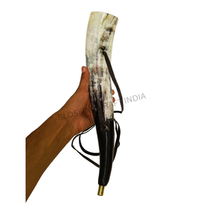 Shofar de Cuerno de Buey Hecho a Mano, Estilo Medieval, Pulido, Natural, Ecológico, Exportación Directa de la India - Product Image 2