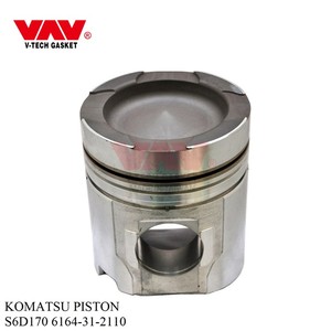6164-31-2110 S6D170 PISTÓN DE MOTOR DIESEL para KOMATSU - Product Image 6