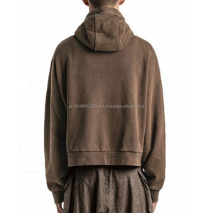 Fabricants de vêtements, sweat-shirt à capuche personnalisé avec fermeture éclair intégrale, style streetwear, 100% coton, sweat-shirt pour homme, sweat-shirt oversize vierge, logo personnalisé - Product Image 2