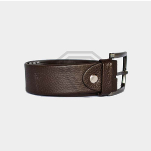 Ceinture Homme en Cuir Véritable Premium, Fabrication Personnalisée, Marron Vintage, Sangle Durable avec Boucle Métallique, Pour Tenues Décontractées et Formelles - Product Image 4
