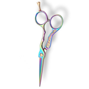 Professional Salon Hair Cutting <b>Barber</b> Scissors Sharp <b>Blade</b> Tip Right-Handed Medium Handle Multi Color Stainless Steel - Product Image 5