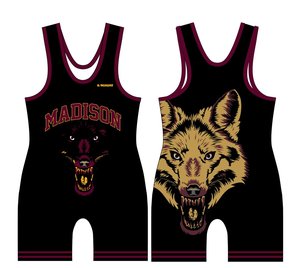 Maillot de lutte unisexe sans manches en polyester à impression par sublimation, vêtement de compression ajusté avec lettrage, pour le fitness - Product Image 3