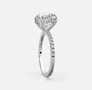 Anillo de 3 Quilates con Corte Cojín y Brillo Intenso - Product Image 4