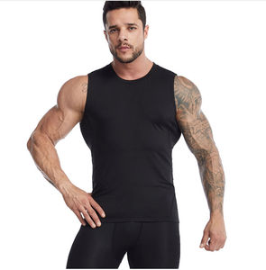 Débardeur de sport décontracté pour homme 100 % coton respirant à col rond, idéal pour la musculation, avec logo personnalisé et techniques de lavage - Product Image 5