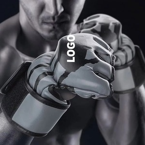 Custom OEM Private Label Leather MMA Gloves-MMA Training & Sparring Gloves with for Closure Unisex - Product Image 6