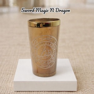 Verre à shot artisanal en corne de Viking pour fêtes sur le thème du Moyen Âge, verre à shot en corne de Viking gravé sur mesure, cadeau pour homme - Product Image 4