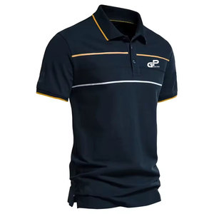 Polo en coton piqué classique léger et doux pour homme, confortable pour les activités de plein air, les voyages, le sport quotidien - Product Image 1