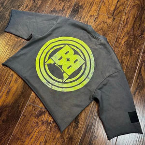 T-shirt graphique personnalisé streetwear style Harajuku Punk Rock Hip Hop, coupe oversize, manches courtes, 100% coton respirant - Product Image 5