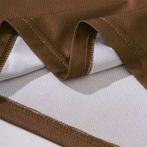 Camiseta de Fútbol Oversize para Hombre de Poliéster, Estilo Boxy, Color Marrón, Moda Urbana, Manga Corta, Malla Transpirable - Product Image 5