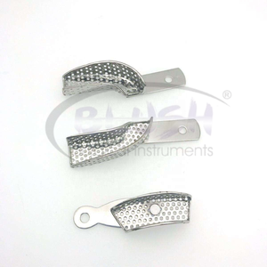 Steel Partial Impression Tray Available in Various Kinds and Qualities Manual Power Source Dental Equipment By <b>Blush</b> Surgical - Product Image 5